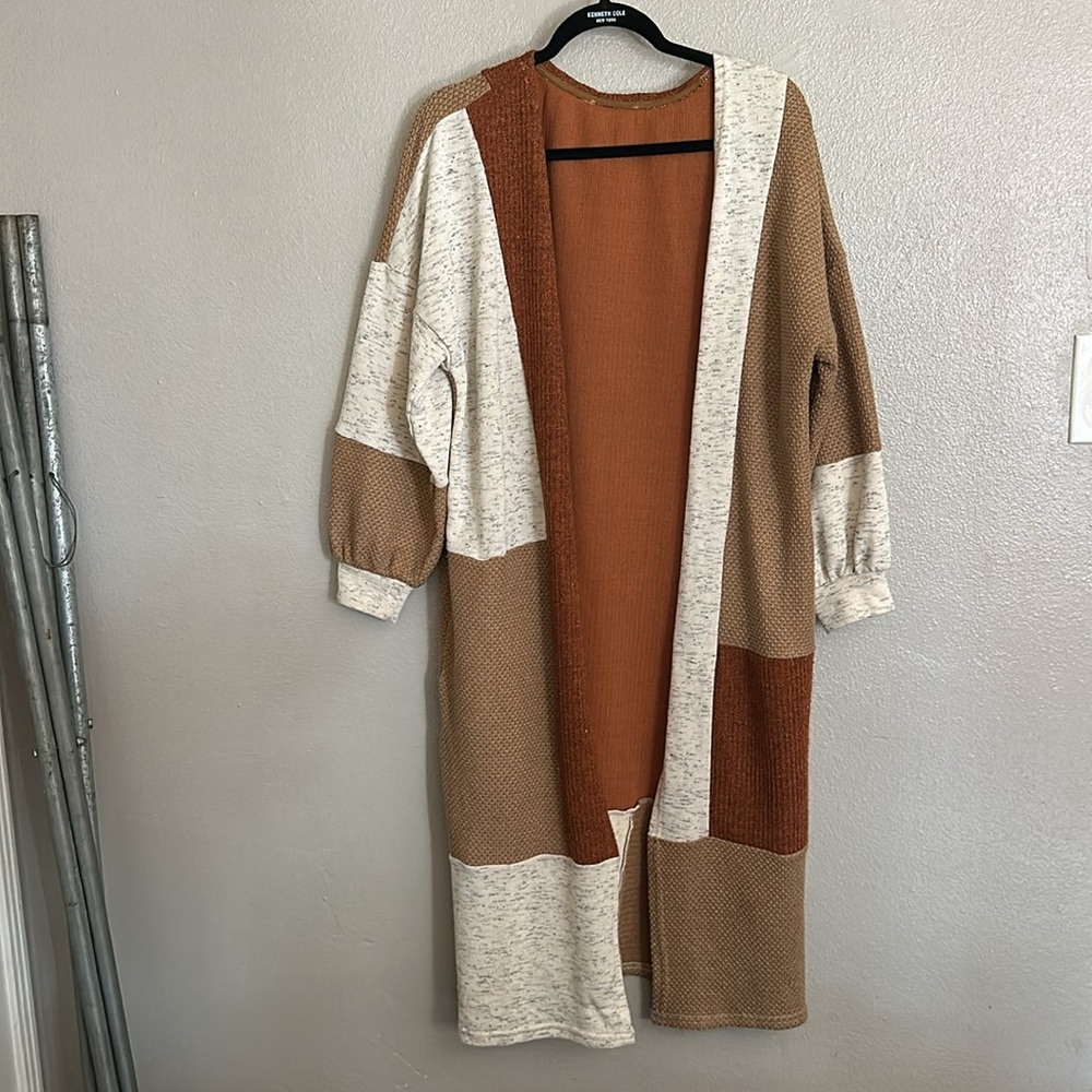 Long cardigan duster